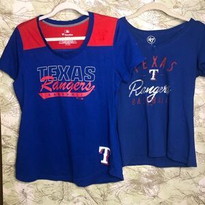 Texas Rangers Women’s MLB Fanatics & ’47 Brand Graphic T-Shirt Bundle